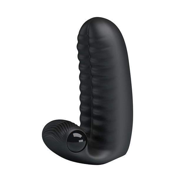 Pretty Love - Abbott Double Finger Sleeve Vibrator (Black) - Clit Massager (Vibration) Non Rechargeable Durio.sg