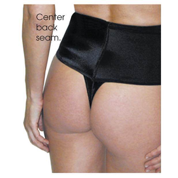 Rago - Shapewear Soft Wide Band Thong Shaper XL (Black) - Shapewear Durio.sg