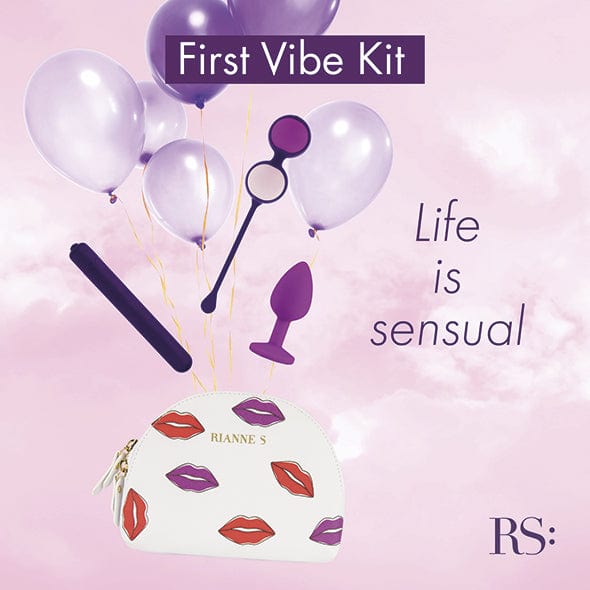 Rianne S - Essentials First Vibe Kit Anal Plug Vibrator Kegel Balls (Purple) - Bullet (Vibration) Non Rechargeable Durio.sg