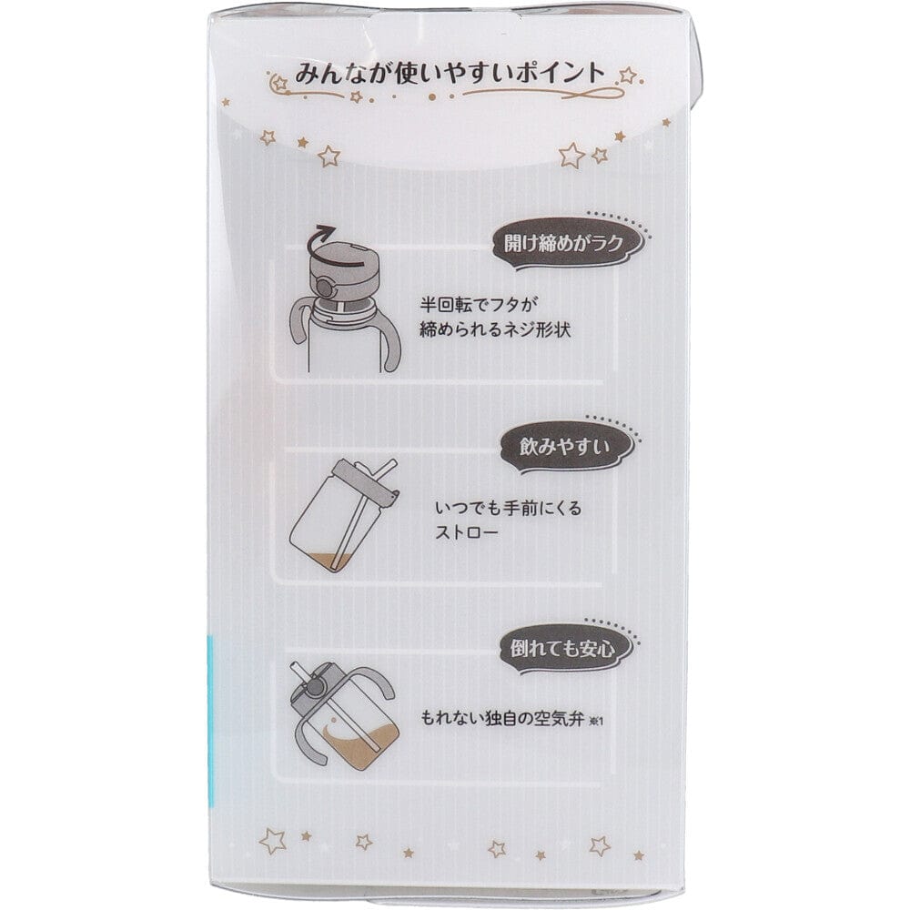 Richell - Axstars Baby Straw Cup Clear Tritan Training Water Bottle Mug - Baby Water Bottle Durio.sg