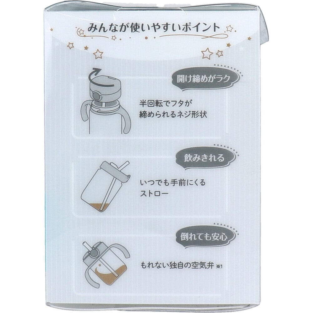 Richell - Axstars Baby Straw Cup Clear Tritan Training Water Bottle Mug - Baby Water Bottle Durio.sg