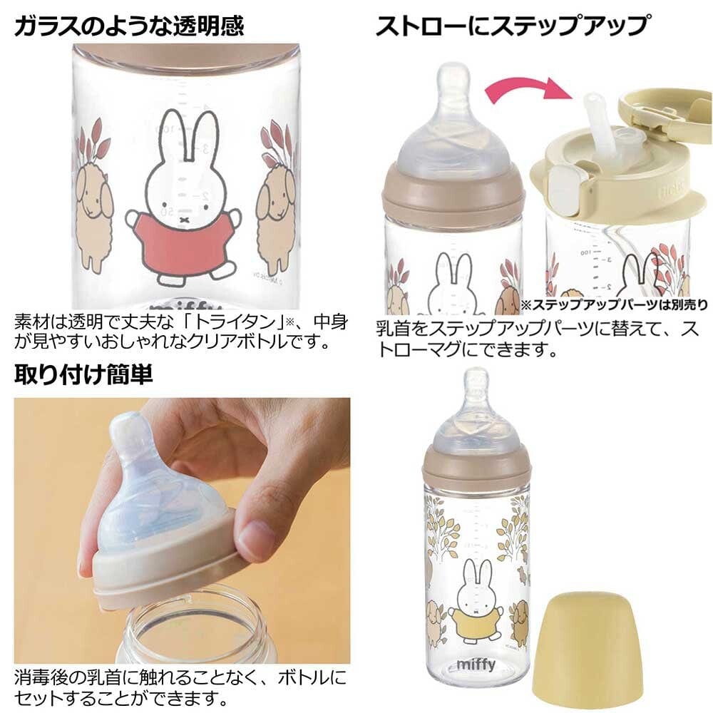 Richell - Outing Clear Baby Milk Bottle - Baby Milk Bottle Durio.sg