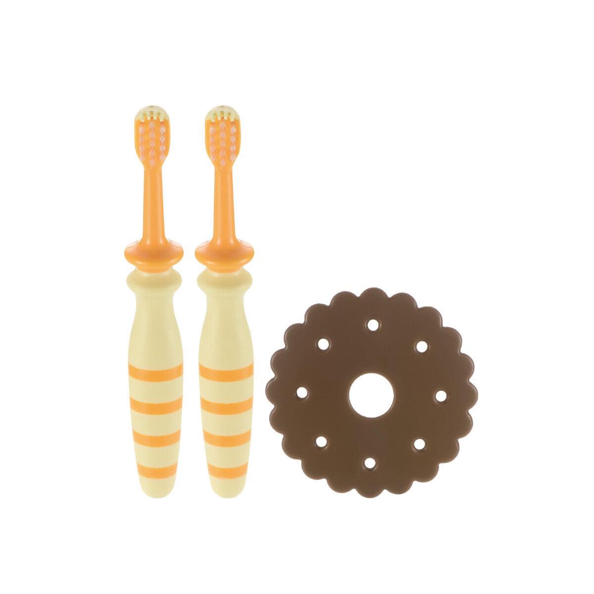 Richell - T.L.I Try Back Teeth Shiny Baby Toothbrush (2 Pieces) - Baby Toothbrush Durio.sg