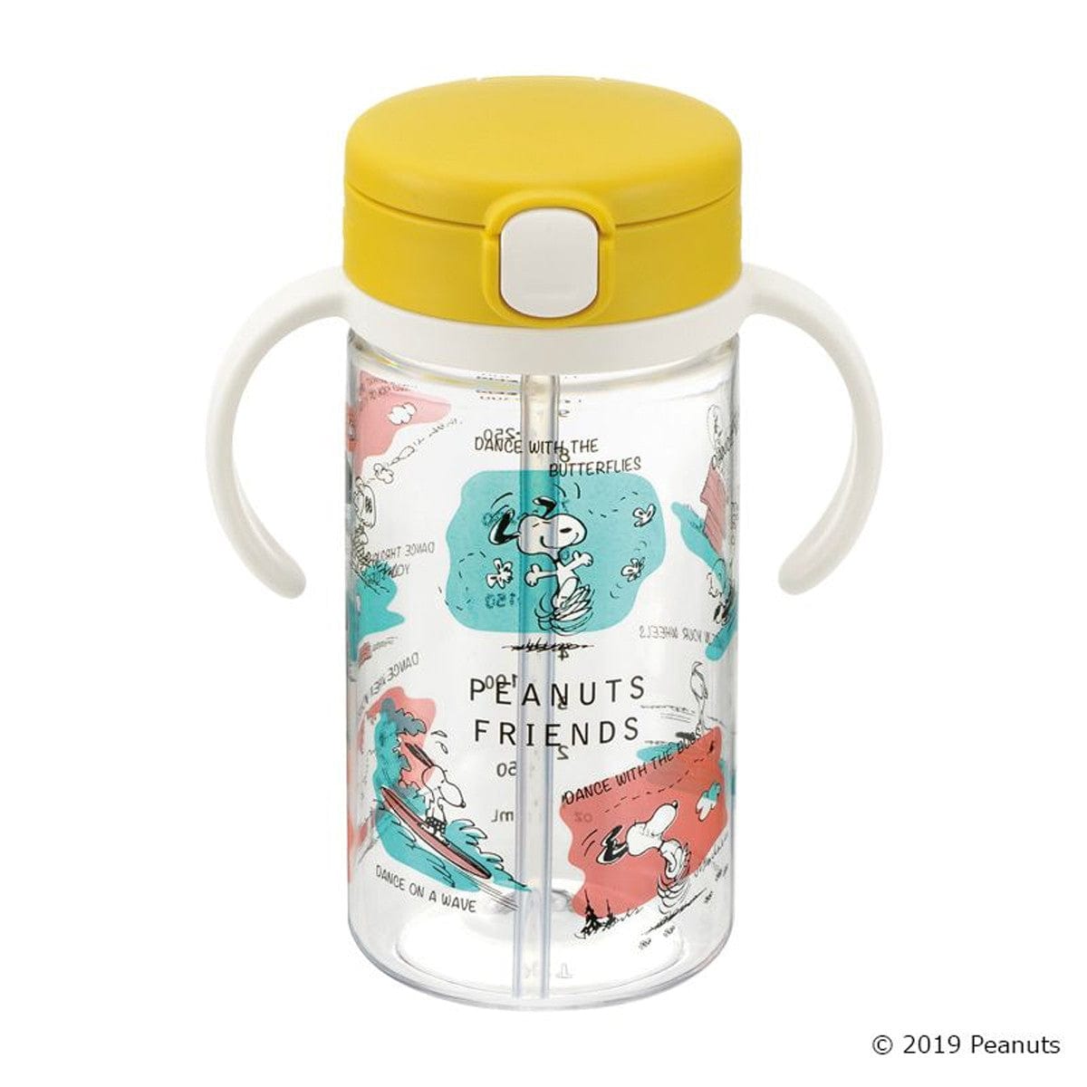 Richell - Vintage Snoopy Peanut Collection Clear Tritan Sippy Straw Bottle Mug - Baby Water Bottle Durio.sg
