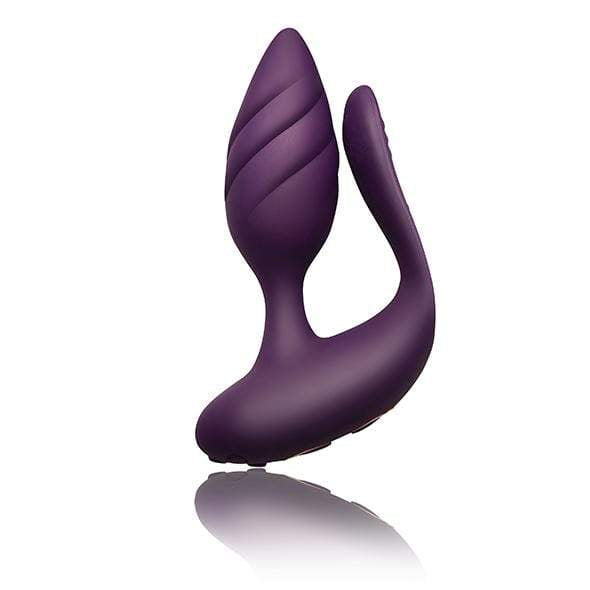 RocksOff - Cocktail Remote Control Dual Motored Couple's Toy (Burgundy) - Couple's Massager (Vibration) Rechargeable Durio.sg