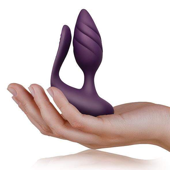 RocksOff - Cocktail Remote Control Dual Motored Couple's Toy (Burgundy) - Couple's Massager (Vibration) Rechargeable Durio.sg