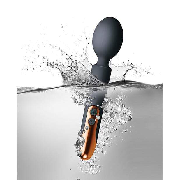 RocksOff - Oriel Rechargeable Wand Massager (Black) - Wand Massagers (Vibration) Rechargeable Durio.sg