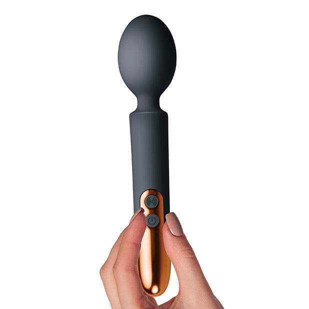 RocksOff - Oriel Rechargeable Wand Massager (Black) - Wand Massagers (Vibration) Rechargeable Durio.sg