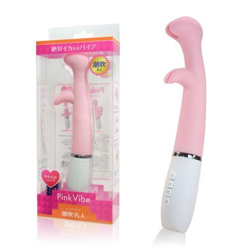 SSI Japan - Pink Vibe Squirting Master G Spot Vibrator (Pink) - G Spot Dildo (Vibration) Non Rechargeable Durio.sg