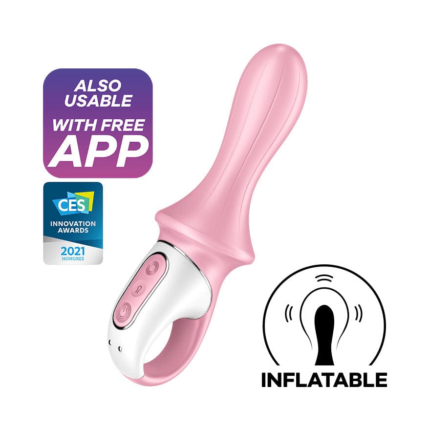 Satisfyer - Air Pump App-Controlled Booty 5 Prostate Massager (Pink) - Prostate Massager (Vibration) Rechargeable Durio.sg