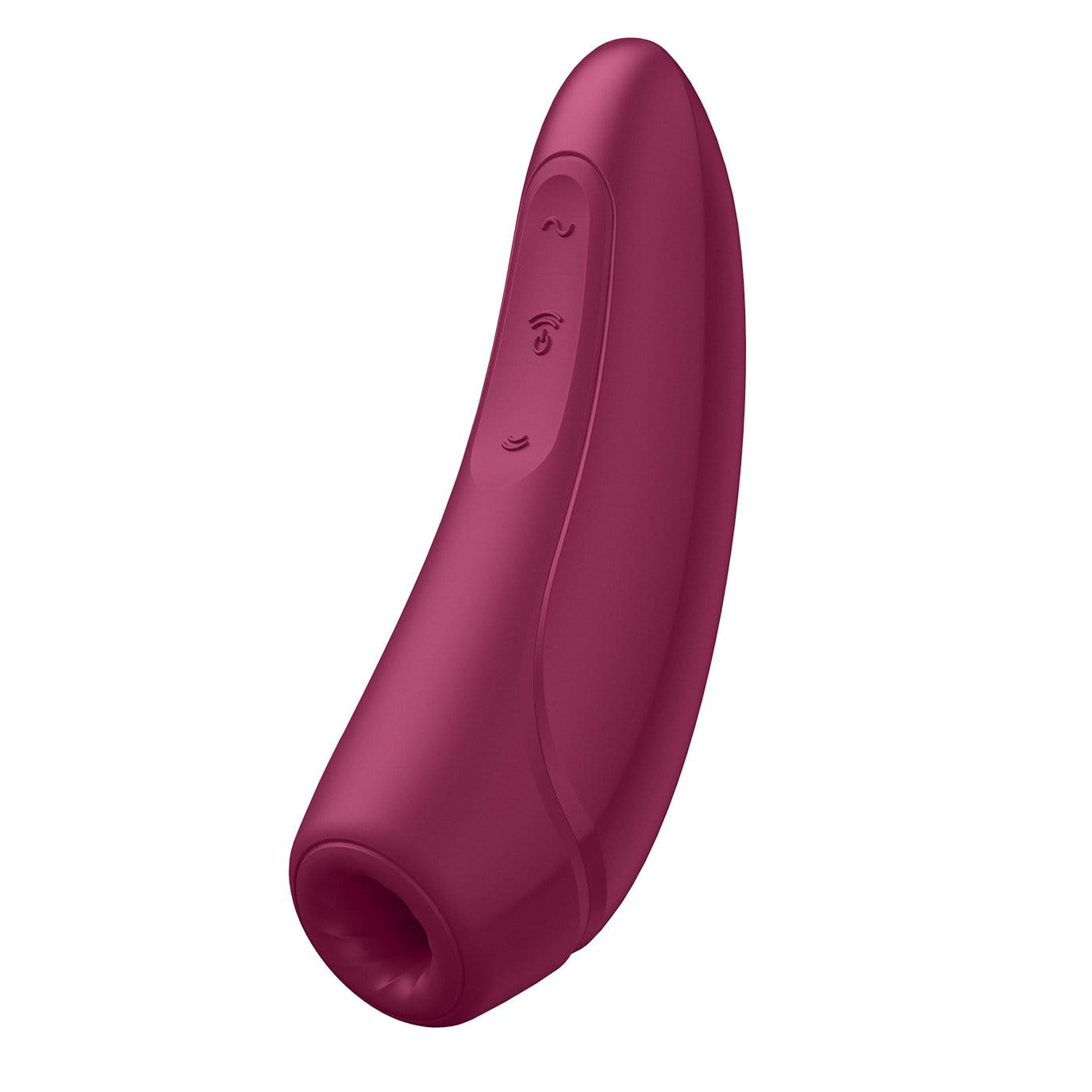 Satisfyer - Curvy 1+ App-Controlled Air Pulse Stimulator Vibrator (Rose Red) - Clit Massager (Vibration) Rechargeable Durio.sg