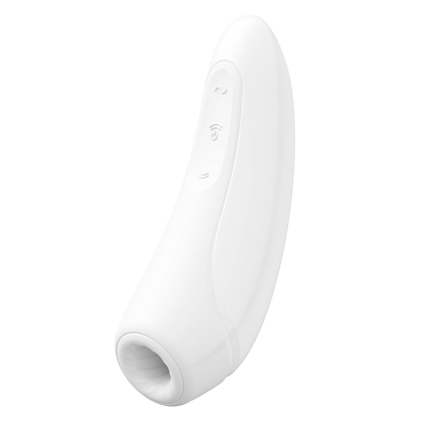 Satisfyer - Curvy 1+ App-Controlled Air Pulse Stimulator Vibrator (White) - Clit Massager (Vibration) Rechargeable Durio.sg