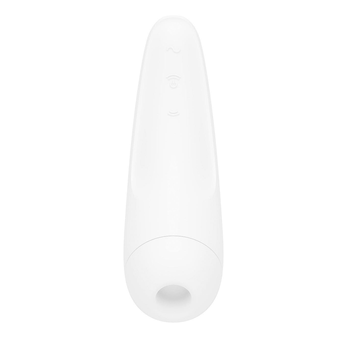 Satisfyer - Curvy 2+ App-Controlled Air Pulse Stimulator Vibrator (White) - Clit Massager (Vibration) Rechargeable Durio.sg