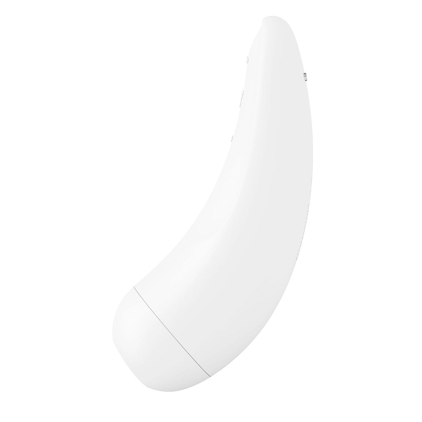 Satisfyer - Curvy 2+ App-Controlled Air Pulse Stimulator Vibrator (White) - Clit Massager (Vibration) Rechargeable Durio.sg