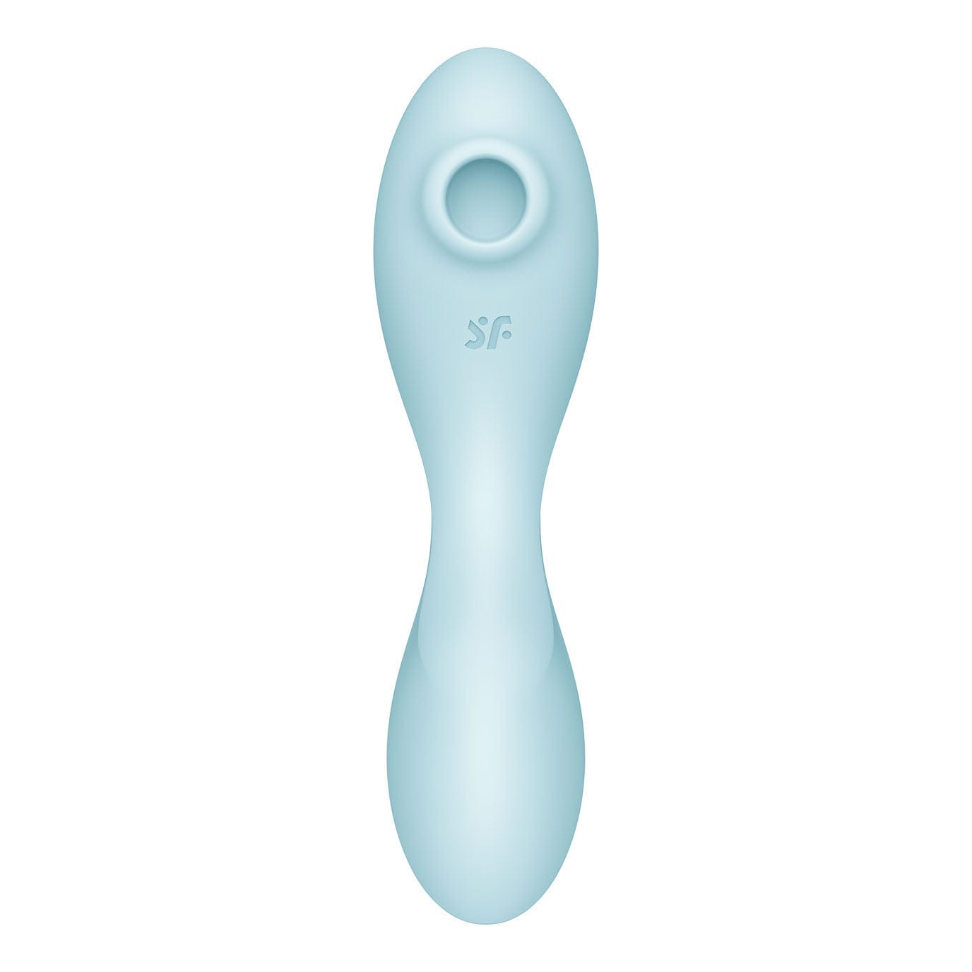 Satisfyer - Curvy App-Controlled Trinity 5 Clitoral Air Stimulator Vibrator (Light Blue) - Clit Massager (Vibration) Rechargeable Durio.sg