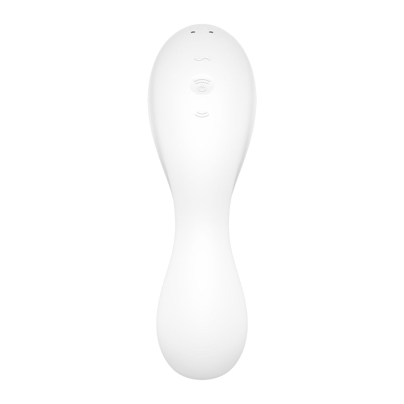 Satisfyer - Curvy App-Controlled Trinity 5 Clitoral Air Stimulator Vibrator (White) - Clit Massager (Vibration) Rechargeable Durio.sg