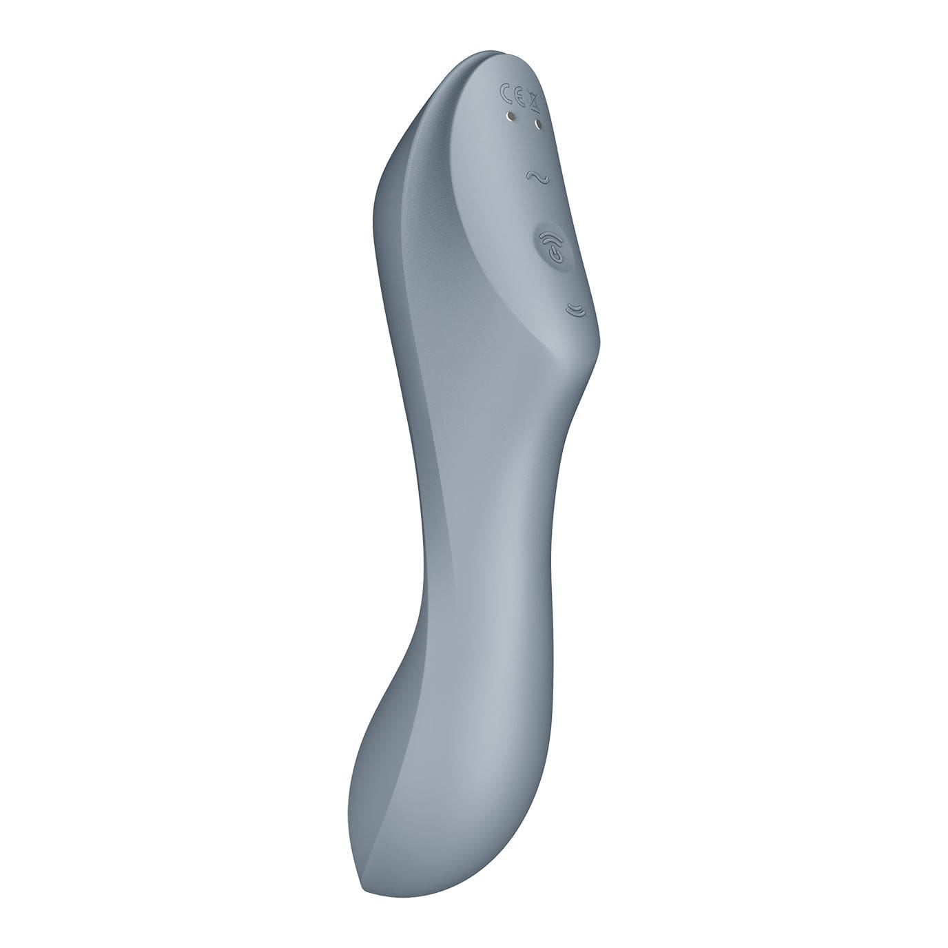 Satisfyer - Curvy Trinity 3 Insertable G-Spot Clitoral Air Stimulator Vibrator (Grey) - G Spot Dildo (Vibration) Rechargeable Durio.sg