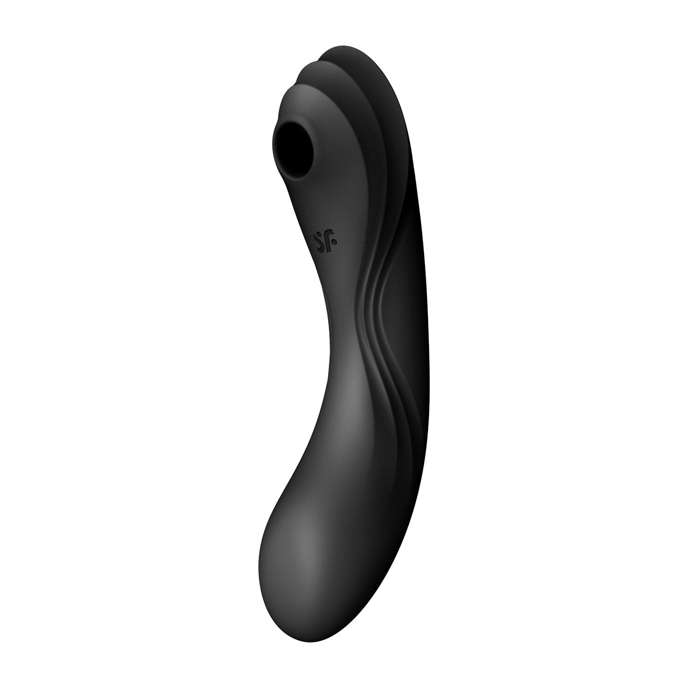 Satisfyer - Curvy Trinity 4 Insertable G-Spot Clitoral Air Stimulator Vibrator (Black) - G Spot Dildo (Vibration) Rechargeable Durio.sg