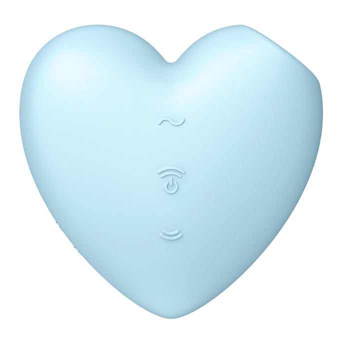 Satisfyer - Cutie Heart Air Pulse Clitoral Stimulator (Blue) - Clit Massager (Vibration) Rechargeable Durio.sg