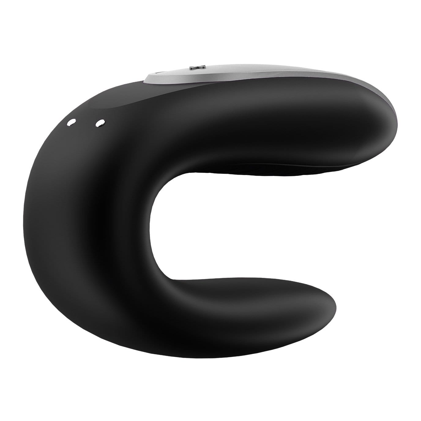 Satisfyer - Double Fun App-Controlled Couple's Vibrator with Remote Control (Black) - Remote Control Couple's Massager (Vibration) Rechargeable Durio.sg