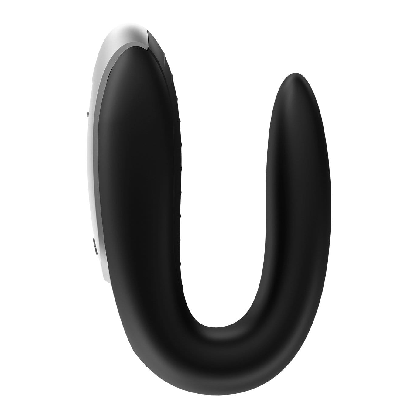 Satisfyer - Double Fun App-Controlled Couple's Vibrator with Remote Control (Black) - Remote Control Couple's Massager (Vibration) Rechargeable Durio.sg