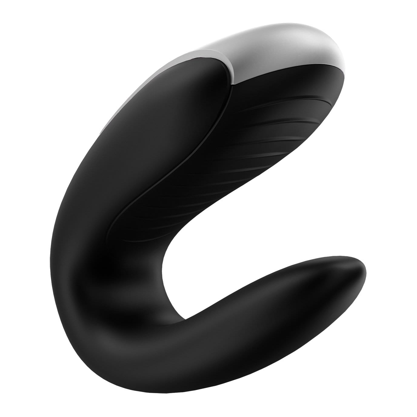 Satisfyer - Double Fun App-Controlled Couple's Vibrator with Remote Control (Black) - Remote Control Couple's Massager (Vibration) Rechargeable Durio.sg