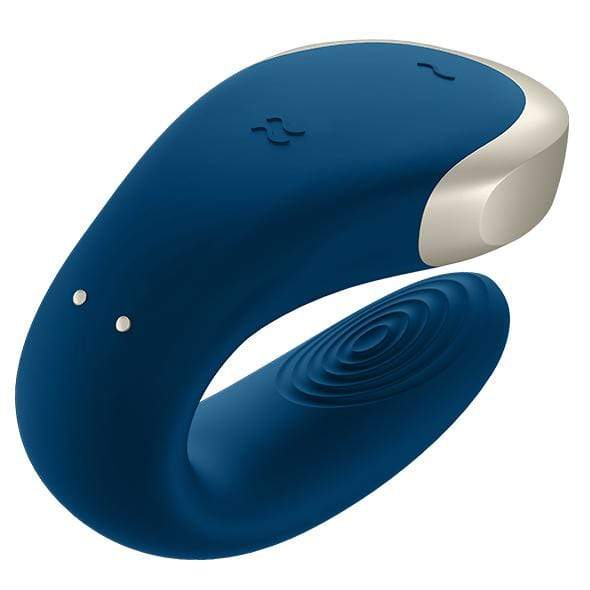 Satisfyer - Double Love App-Controlled Couple's Vibrator with Remote Control (Blue) - Remote Control Couple's Massager (Vibration) Rechargeable Durio.sg