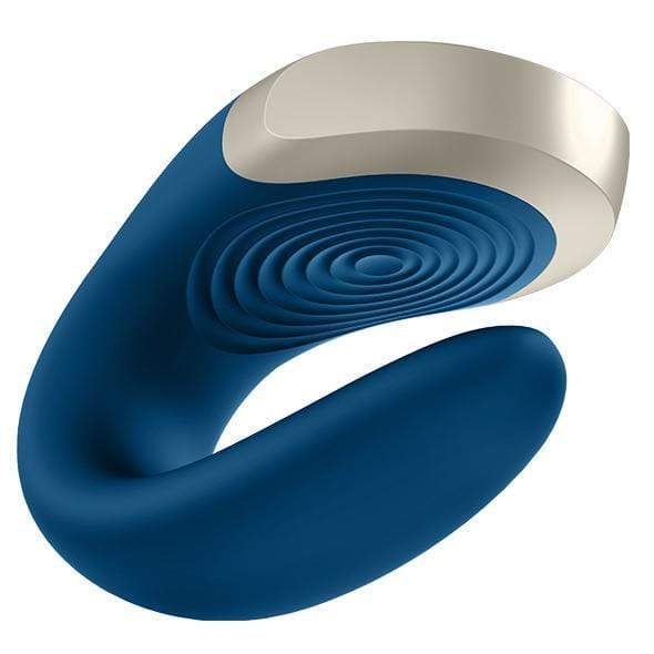 Satisfyer - Double Love App-Controlled Couple's Vibrator with Remote Control (Blue) - Remote Control Couple's Massager (Vibration) Rechargeable Durio.sg
