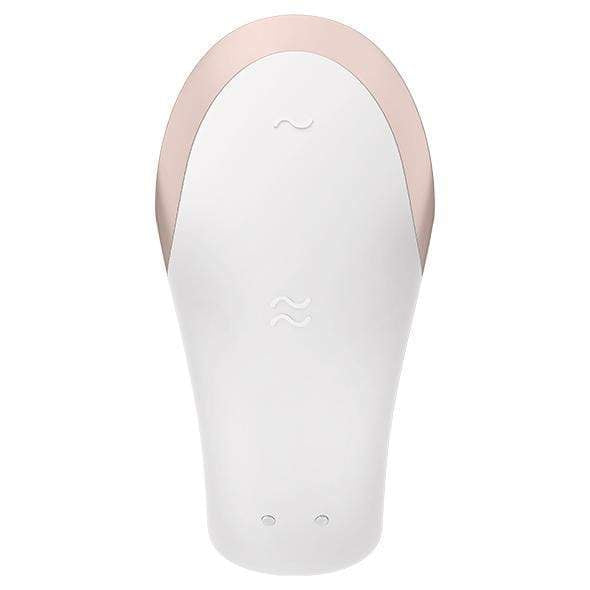 Satisfyer - Double Love App-Controlled Couple's Vibrator with Remote Control (White) - Remote Control Couple's Massager (Vibration) Rechargeable Durio.sg