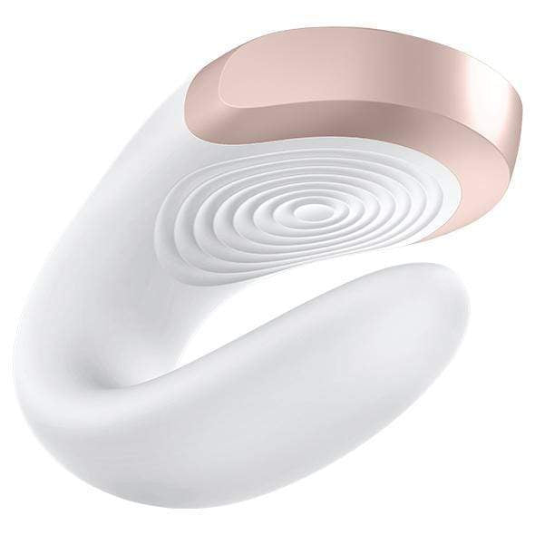 Satisfyer - Double Love App-Controlled Couple's Vibrator with Remote Control (White) - Remote Control Couple's Massager (Vibration) Rechargeable Durio.sg