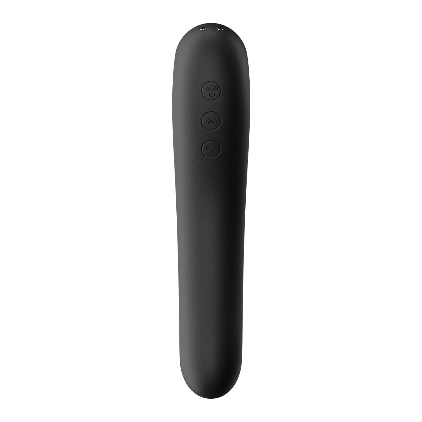 Satisfyer - Dual Kiss Insertable Air Pulse Vibrator Clitoral Air Stimulator (Black) - Clit Massager (Vibration) Rechargeable Durio.sg