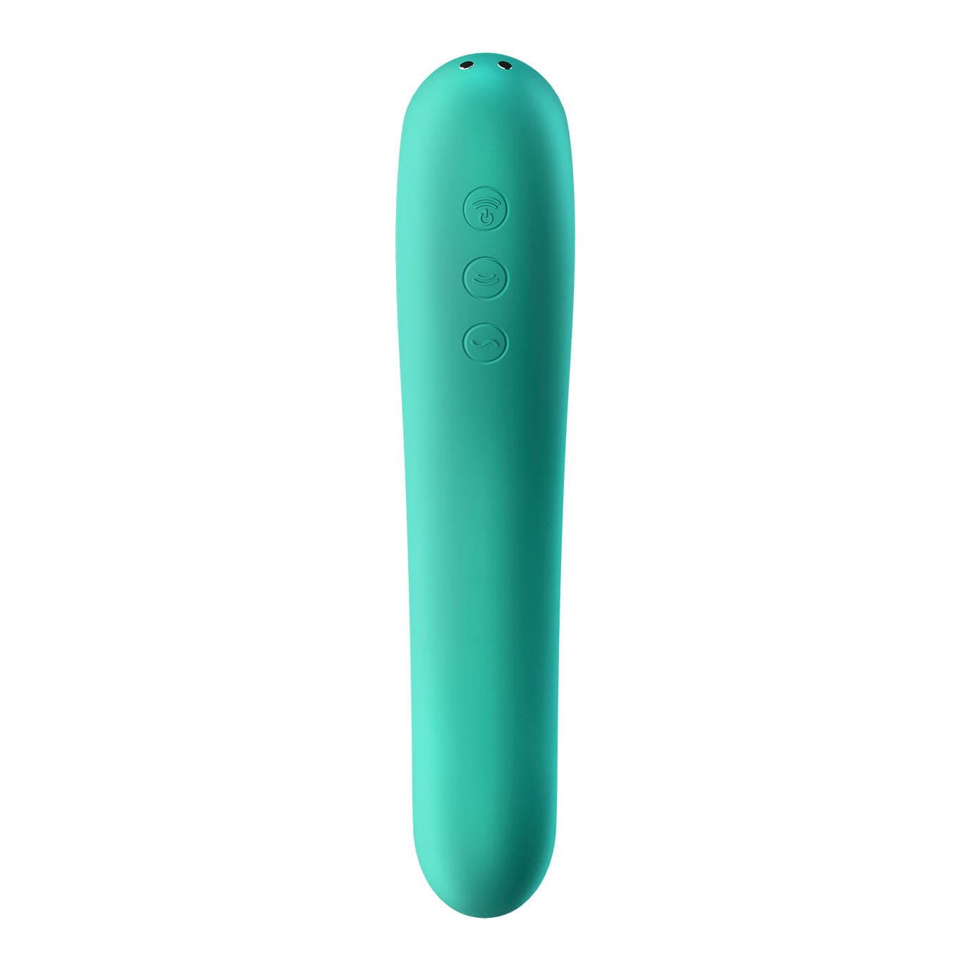 Satisfyer - Dual Kiss Insertable Air Pulse Vibrator Clitoral Air Stimulator (Green) - Clit Massager (Vibration) Rechargeable Durio.sg