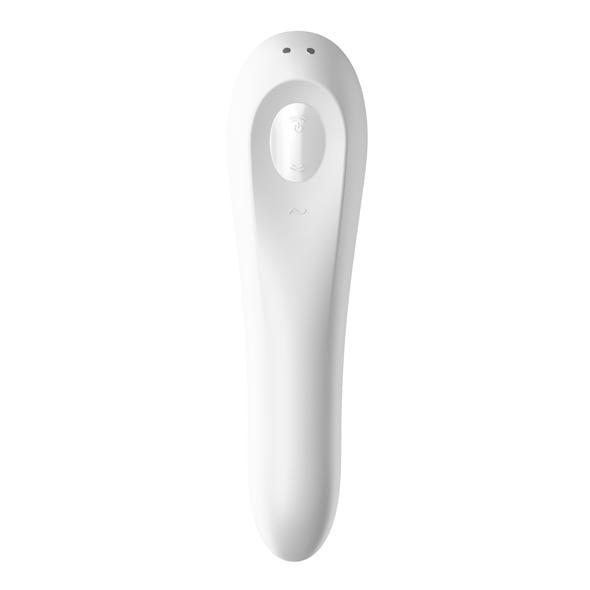 Satisfyer - Dual Pleasure App-Controlled Clitoral Air Stimulator Vibrator (White) - Clit Massager (Vibration) Rechargeable Durio.sg
