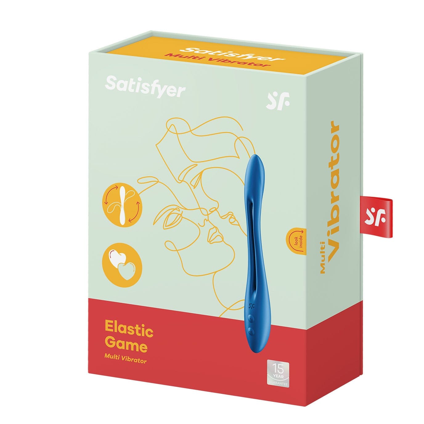 Satisfyer - Elastic Game Flexible Multi Vibrator (Dark Blue) - G Spot Dildo (Vibration) Rechargeable Durio.sg