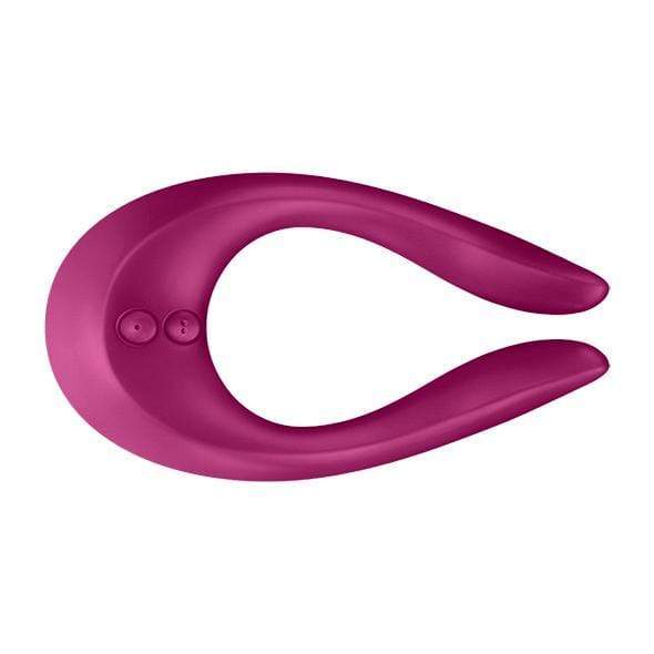 Satisfyer - Endless Joy Partner Multifun 2 Couples' Vibrator (Berry) - Couple's Massager (Vibration) Rechargeable Durio.sg