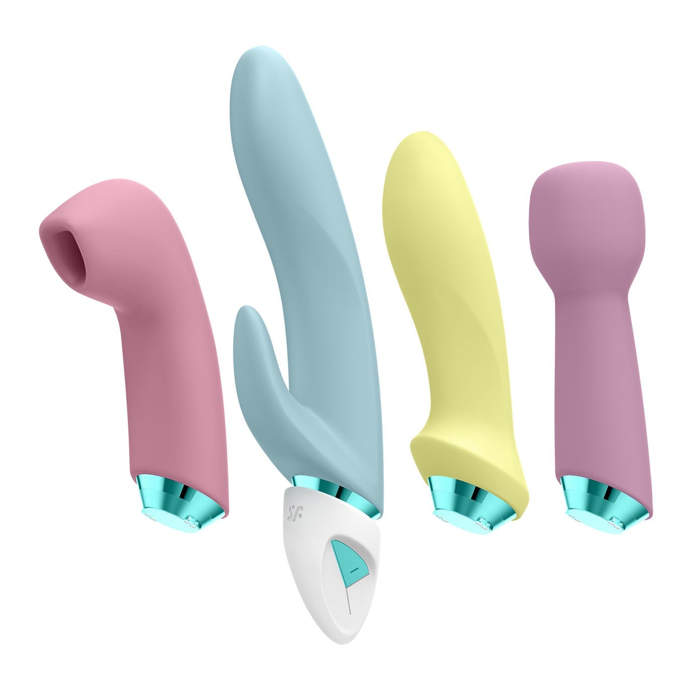 Satisfyer - Fabulous Four Clitoral Air Pulse Vibrator Set (Multi Colour) - G Spot Dildo (Vibration) Rechargeable Durio.sg