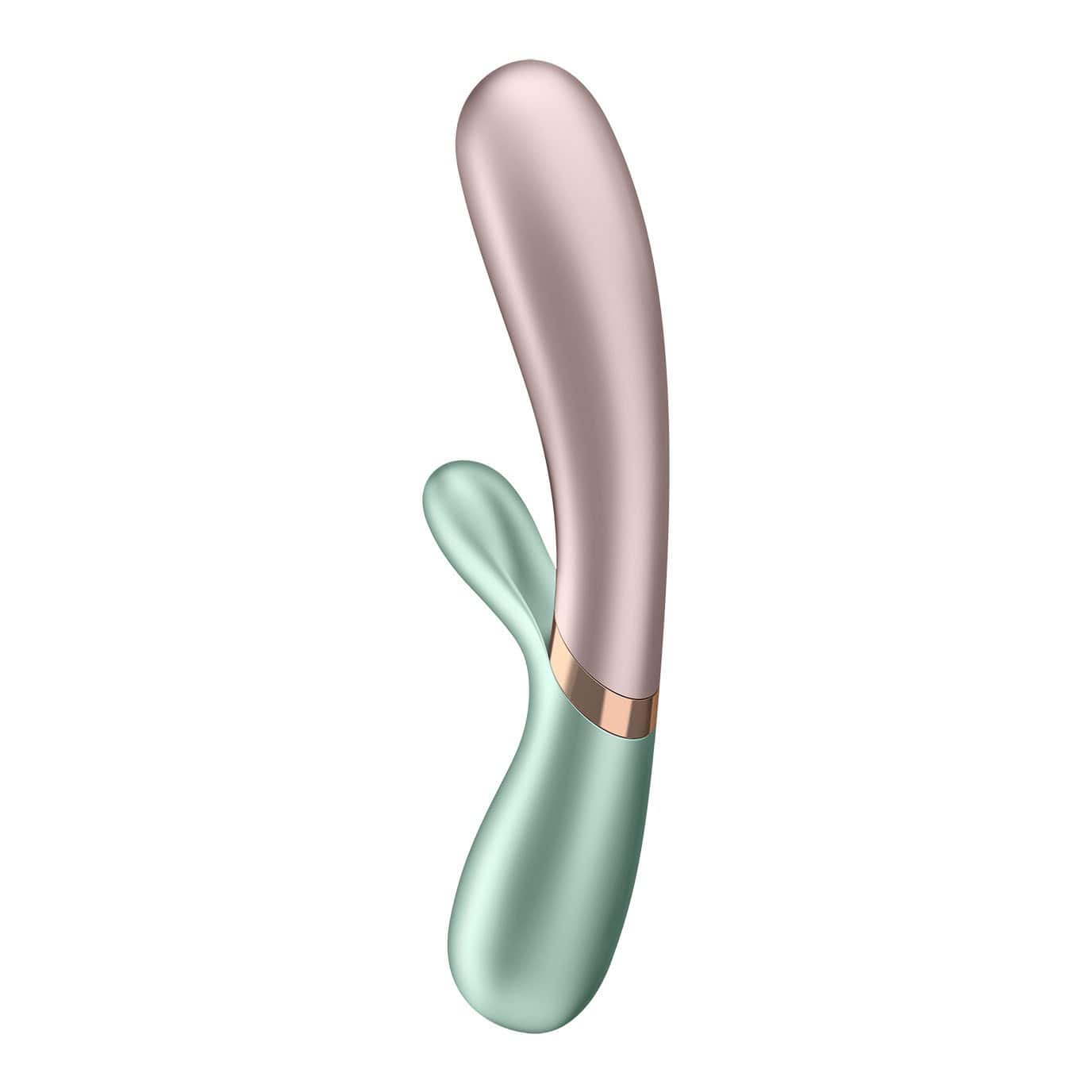 Satisfyer - Hot Lover Warming Rabbit Vibrator with Bluetooth and App (Pink/Mint) - Rabbit Dildo (Vibration) Rechargeable Durio.sg