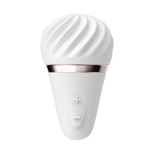 Satisfyer - Little Wand Sweet Sensation Lay On Vibrator (White) - Clit Massager (Vibration) Rechargeable Durio.sg