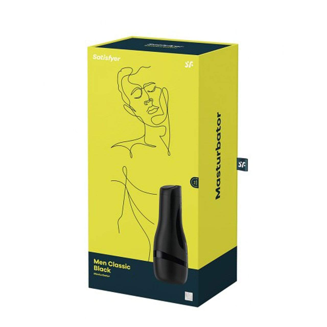 Satisfyer - Men Classic Masturbator (Black) - Masturbator Vagina (Non Vibration) Durio.sg