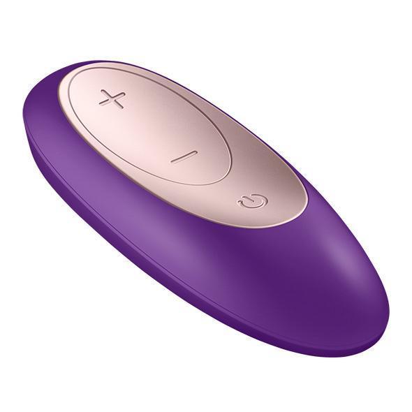 Satisfyer - Partner Double Plus Remote Control Couples Massager (Purple) - Couple's Massager (Vibration) Rechargeable Durio.sg