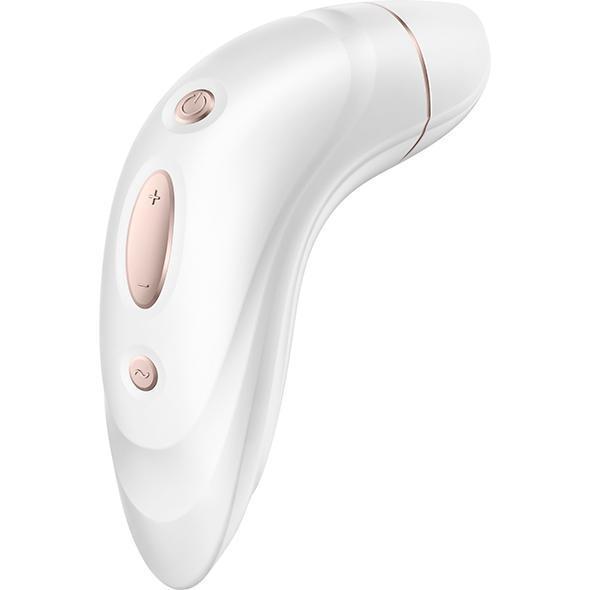 Satisfyer - Pro 1+ Air Pulse Vibration Clit Massager (White) - Clit Massager (Vibration) Rechargeable Durio.sg