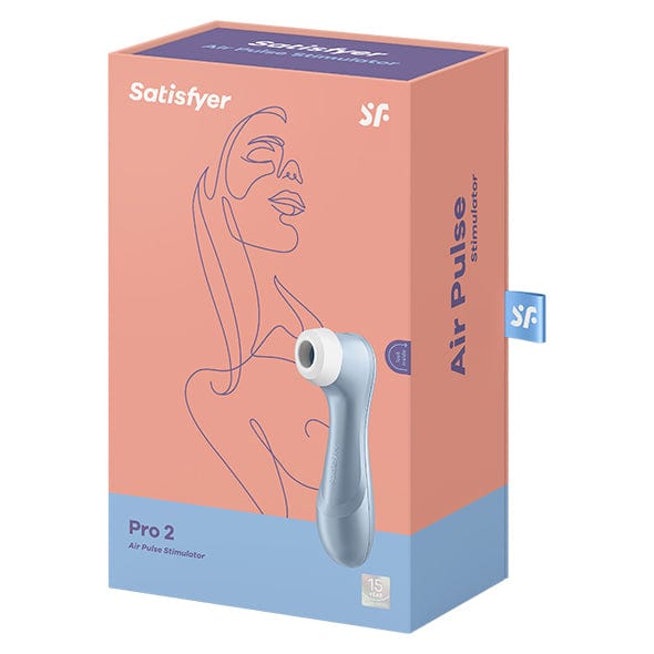 Satisfyer - Pro 2 Air Pulse Rechargeable Clitoral Air Stimulator (Blue) - Clit Massager (Vibration) Rechargeable Durio.sg