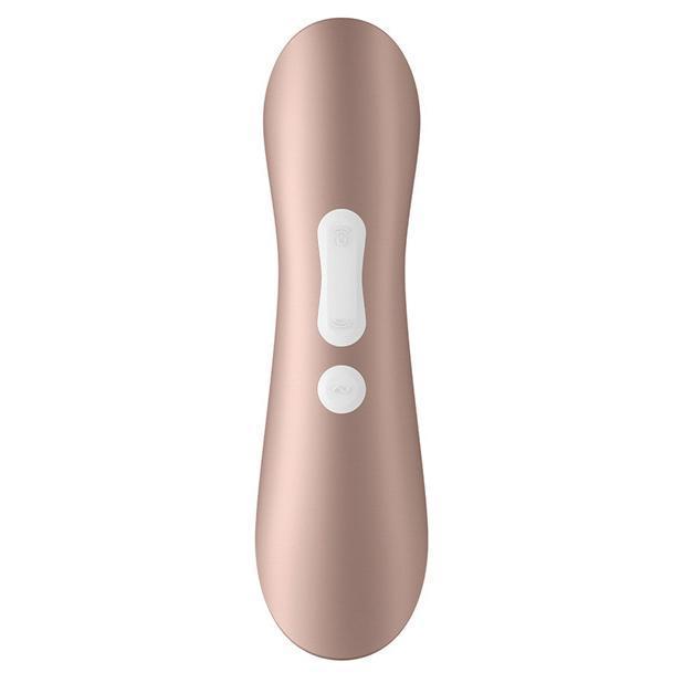 Satisfyer - Pro 2+ Air Pulse Vibration Rechargeable Clit Massager (Rose Gold) - Clit Massager (Vibration) Rechargeable Durio.sg