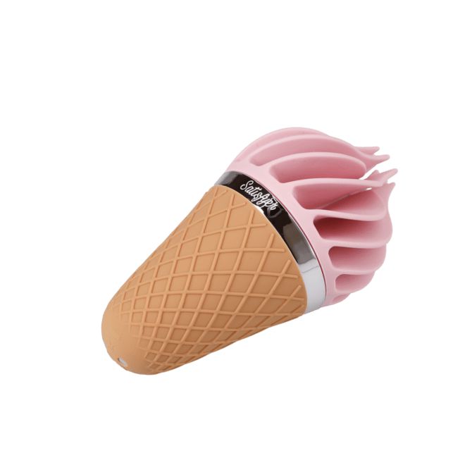 Satisfyer - Sweet Treat Spinnators Lay On Discreet Clit Massager (Pink/Brown) - Discreet Toys Durio.sg