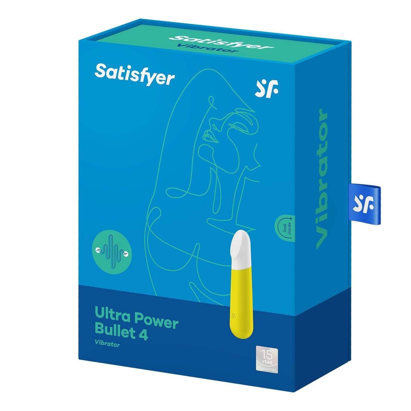 Satisfyer - Ultra Power Bullet 4 Vibrator (Yellow/White) - Bullet (Vibration) Rechargeable Durio.sg