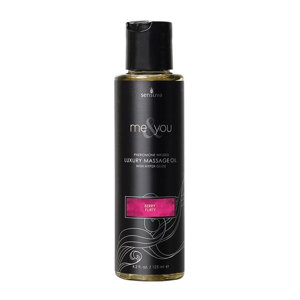 Sensuva - Me and You Pheromone Infused Luxury Massage Oil 4.2 oz (Berry Flirty) - Massage Oil Durio.sg