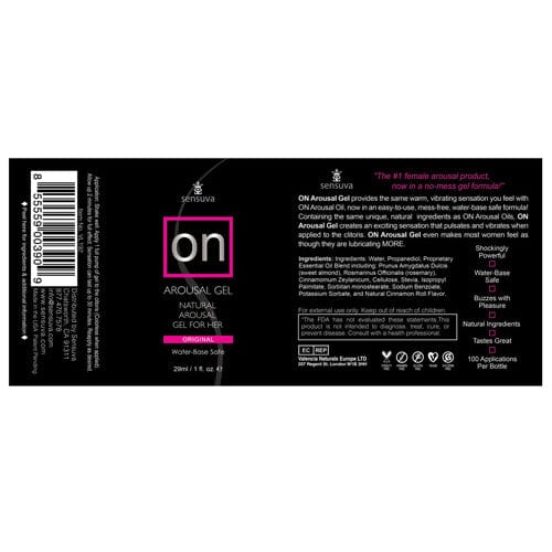 Sensuva - ON Arousal Gel For Her Original 1 oz - Arousal Gel Durio.sg