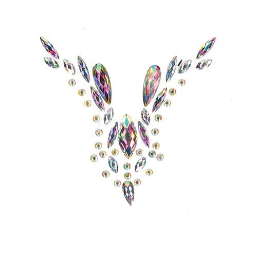 Shots - Le Desir Bliss Dazzling V Cleavage Bling Sticker Dressing Accessories O/S (Multi Colour) - Clothing Accessories Durio.sg