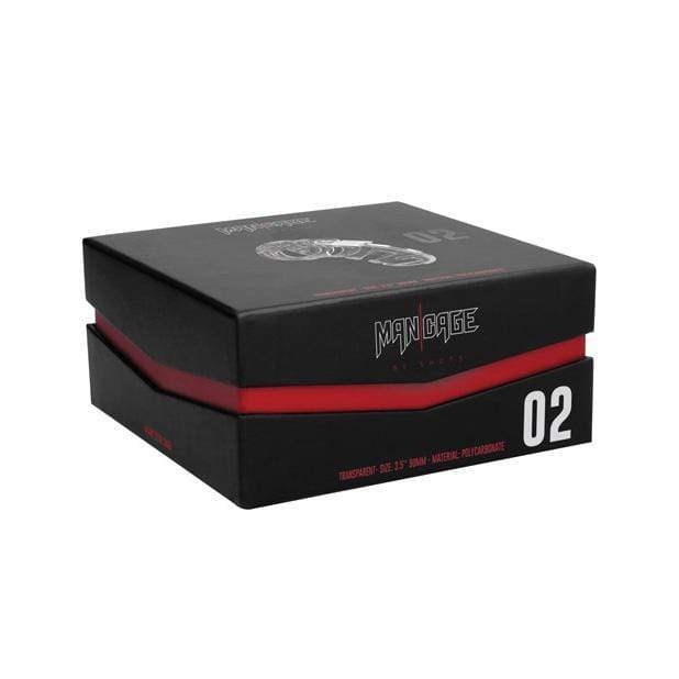 Shots - Man Cage Chastity Cock Cage Model 2 3.5" (Clear) - Plastic Cock Cage (Non Vibration) Durio.sg