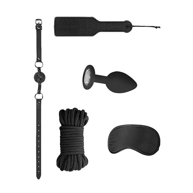 Shots - Ouch BDSM Beginners Introductory Bondage Kit #5 (Black) - BDSM Set Durio.sg
